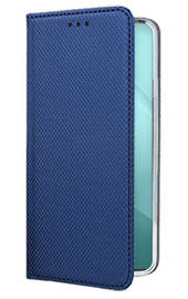 Кожен калъф тефтер и стойка Magnetic FLEXI Book Style за Xiaomi Redmi Note 10 Pro син
